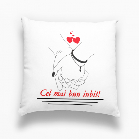 Perne personalizate - Perna personalizata cu mesajul „Cel mai bun iubit!” -  Nari
