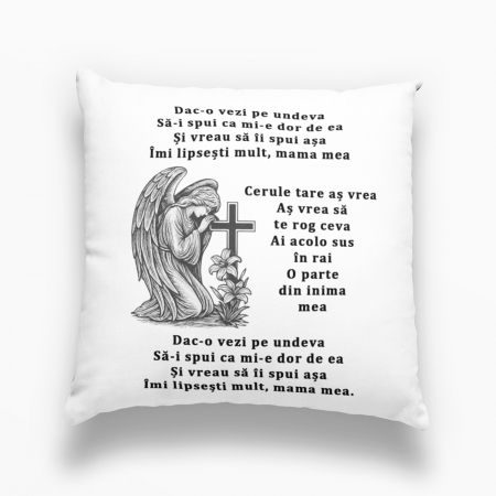Perne personalizate - Pernă personalizată - Omagiu pentru mama - NARI