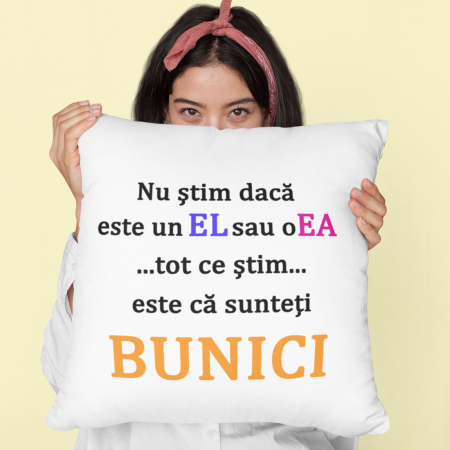 Pernă personalizată -  In curand veți fii bunici -  Nari [1]