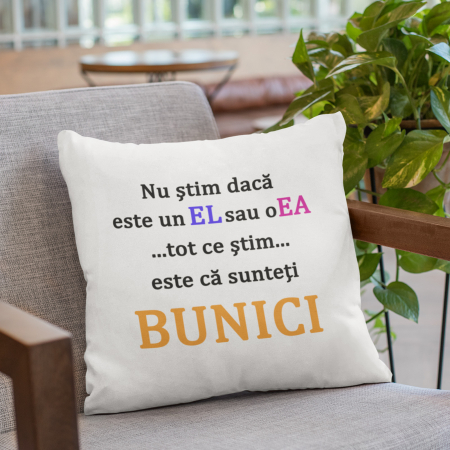 Pernă personalizată -  In curand veți fii bunici -  Nari [2]