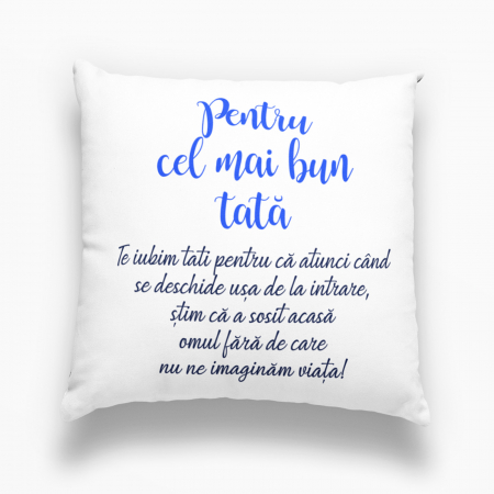 Perne personalizate - Pernă personalizată - Cel mai bun tată - NARI