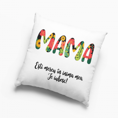 Pernă personalizată - MAMA, mereu în inima mea - NARI [1]