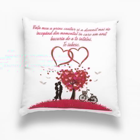 Perne personalizate - Pernă personalizată - Te iubesc! - Model 2 -  Nari