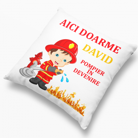 Pernă personalizată - Pompier în devenire! - NARI [2]