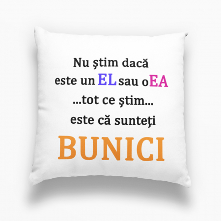 Perne personalizate - Pernă personalizată -  In curand veți fii bunici -  Nari