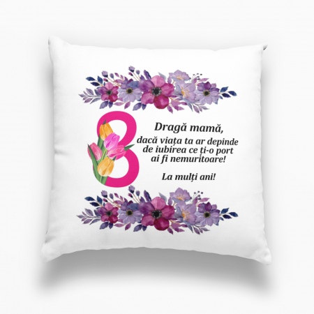 Perne personalizate - Pernă personalizată pentru mama - 8 Martie  - Nari
