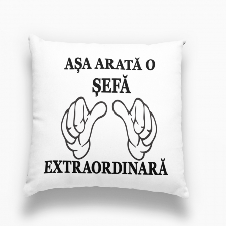 Perne personalizate - Pernă personalizată pentru șefă - Nari