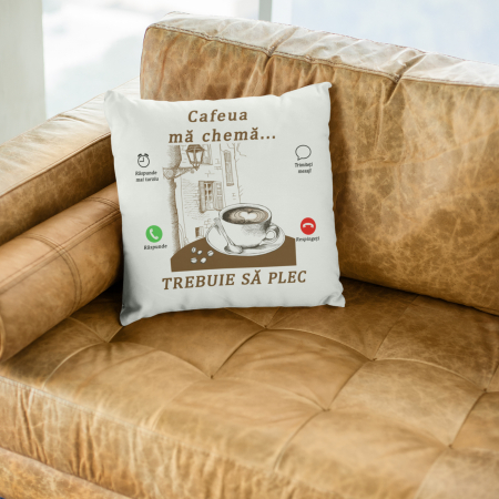 Pernă personalizată - Cafeaua mă cheamă...- Nari [2]