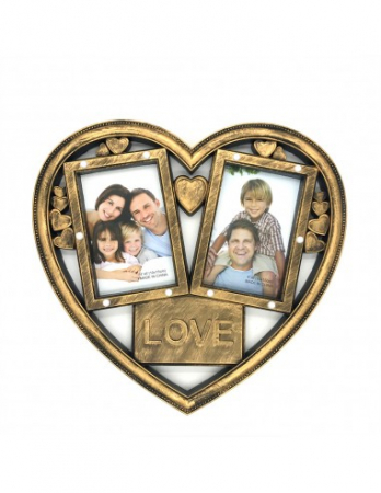 Rama foto cu lumini HEART 2 poze - NARI [1]