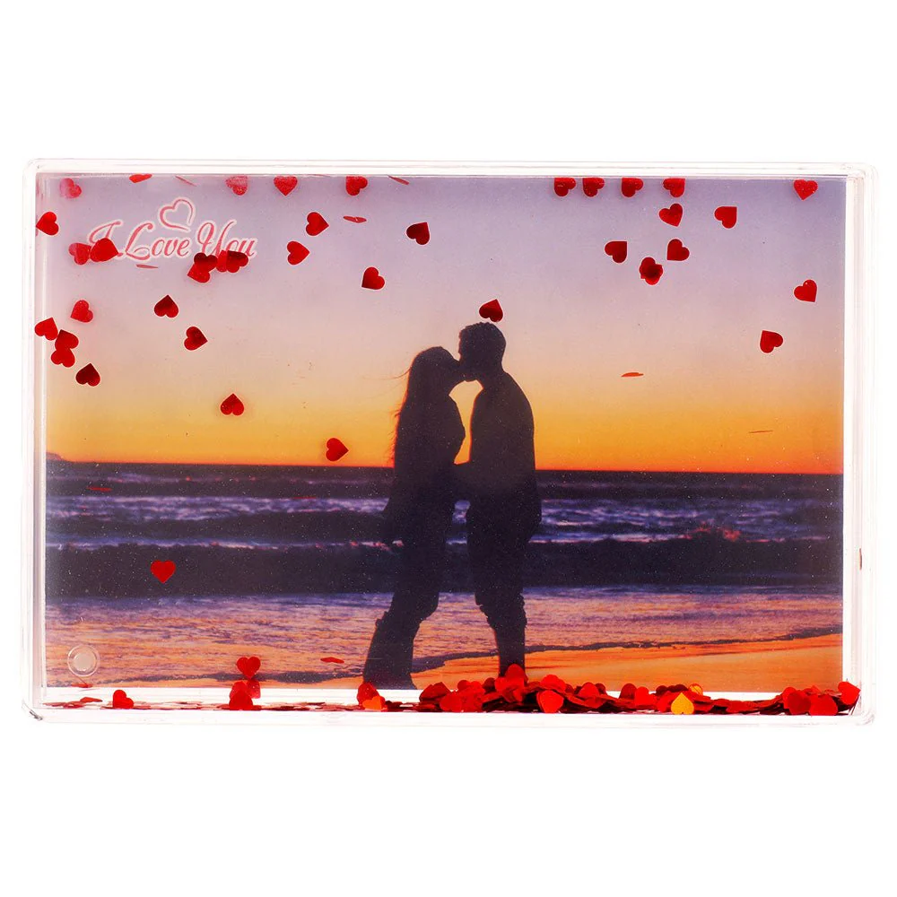 Ramă foto personalizată dreptunghi cu inimi  - NARI [2]