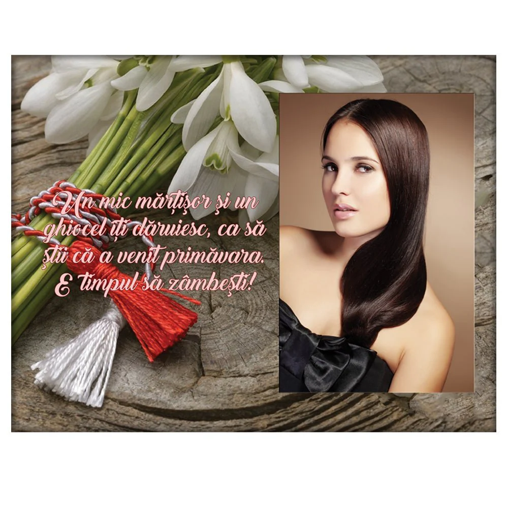 Rame foto personalizate - Rama foto sticla Martie - NARI