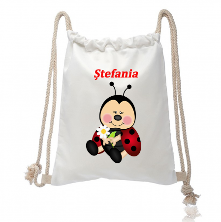 Rucsacuri personalizate - Rucsac personalizat cu nume - buburuză - Nari