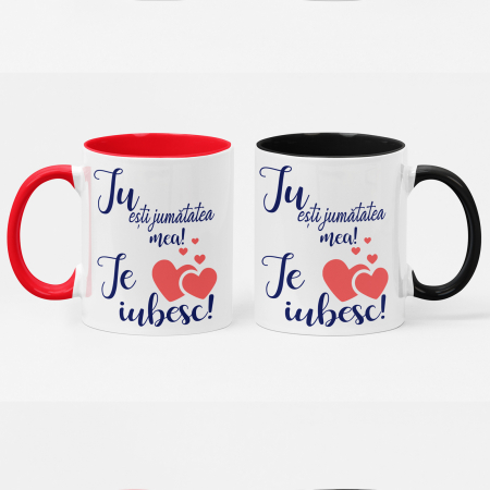 Valentine s Day❤️ - Set căni personalizate - Tu ești jumătatea mea! - NARI