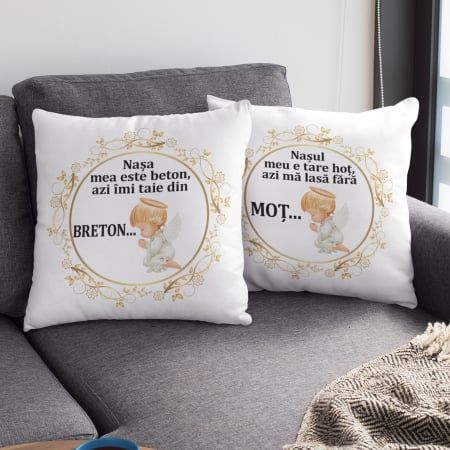 Perne personalizate - Set perne personalizate pentru nași de botez - NARI