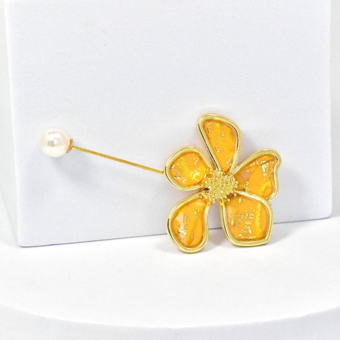 Narru- Brosa handmade din lut polimeric si rasina [1]