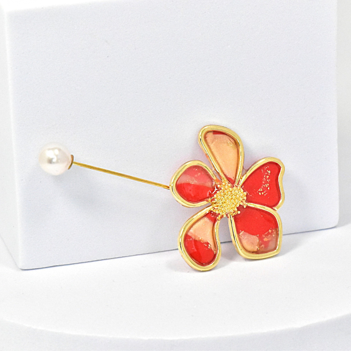 Narru- Brosa handmade din lut polimeric si rasina [1]