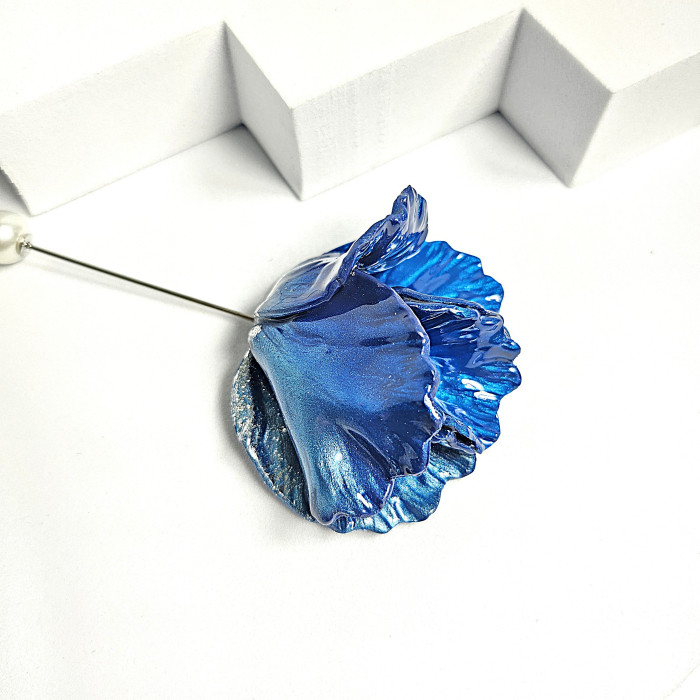 Narru- Brosa handmade din lut polimeric si rasina [2]