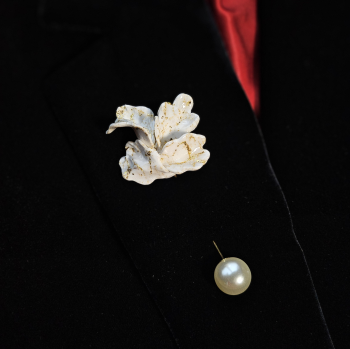 Narru- Brosa handmade din lut polimeric si rasina [2]