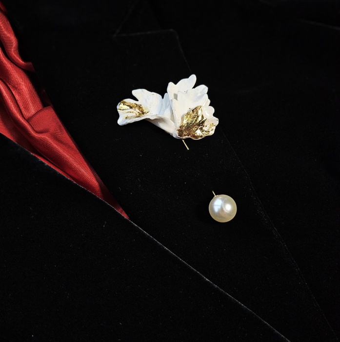 Narru- Brosa handmade din lut polimeric si rasina [3]