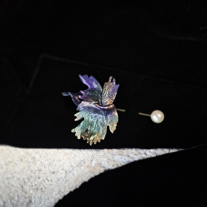 Narru- Brosa handmade din lut polimeric si rasina [2]