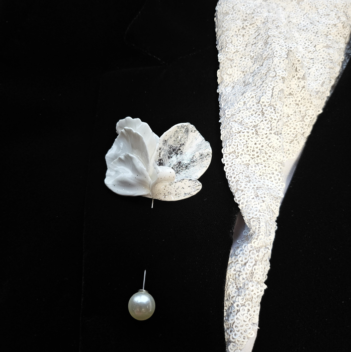 Narru- Brosa handmade din lut polimeric si rasina [3]