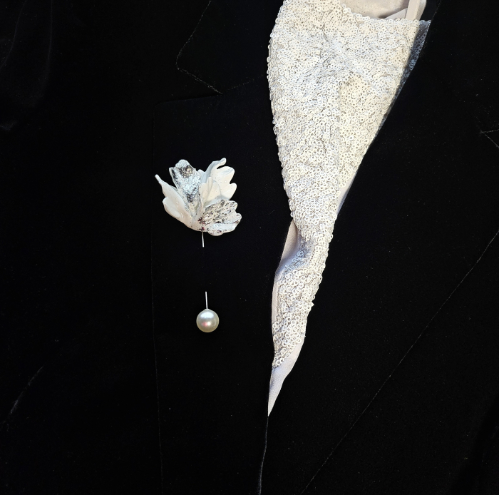 Narru- Brosa handmade din lut polimeric si rasina [2]