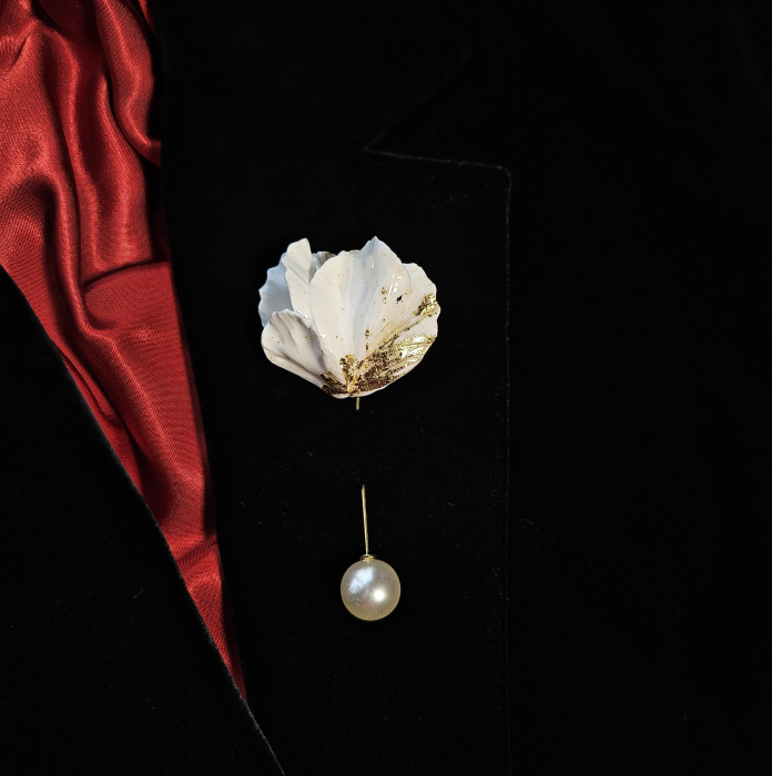 Narru- Brosa handmade din lut polimeric si rasina [2]