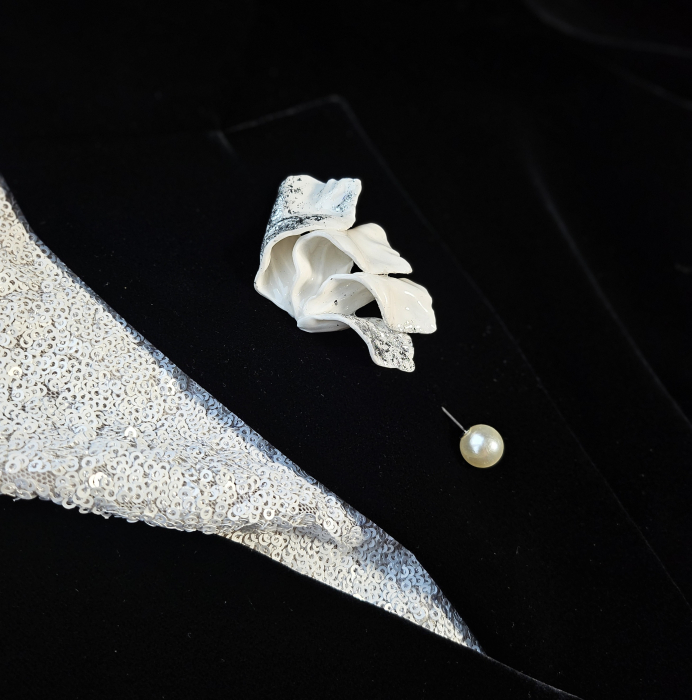 Narru- Brosa handmade din lut polimeric si rasina [5]