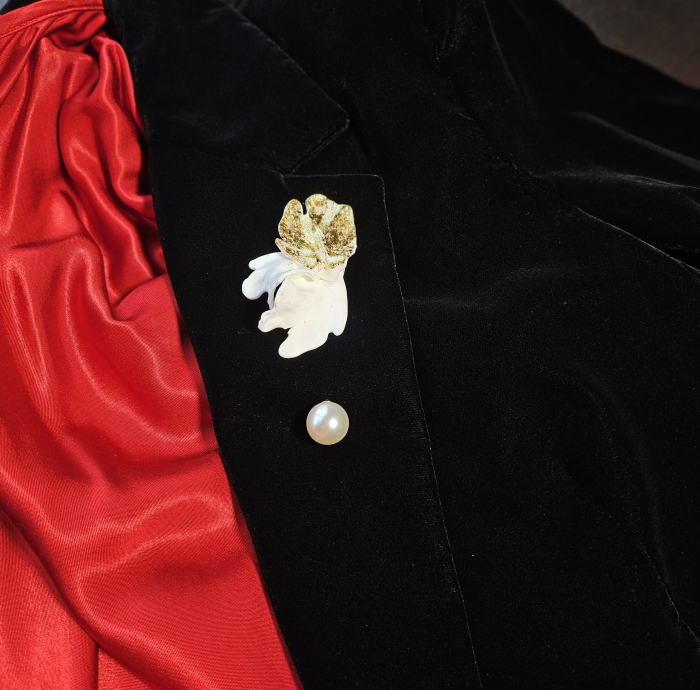 Narru- Brosa handmade din lut polimeric si rasina [2]