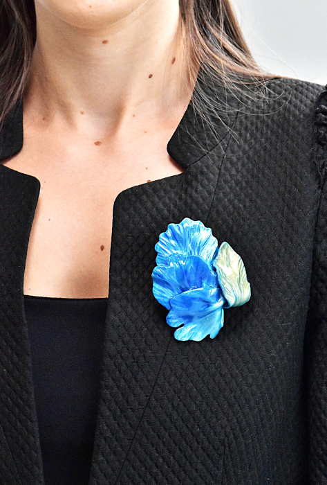 Narru- Brosa handmade din lut polimeric si rasina [2]