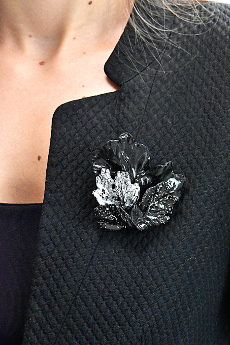 Narru- Brosa handmade din lut polimeric si rasina [2]