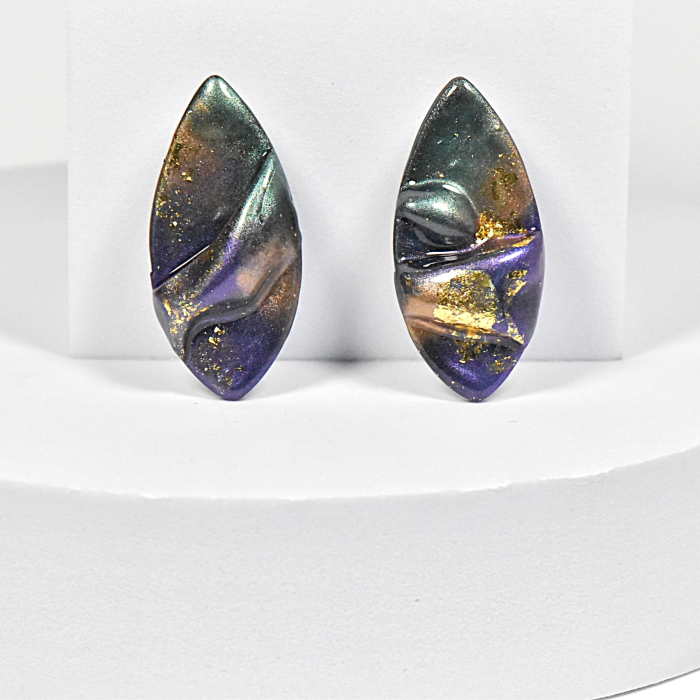 Cercei Narru lucrati manual din lut polimeric si rasina [2]