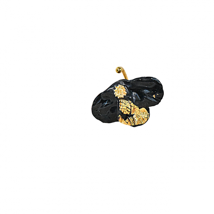 Inel Narru lucrat manual din lut polimeric, rasina si inox [3]