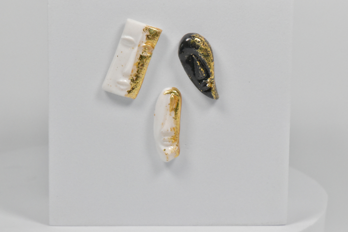 Narru- Brosa handmade din lut polimeric si rasina [2]