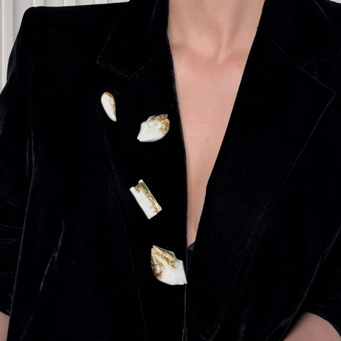 Narru- Brosa handmade din lut polimeric si rasina [3]