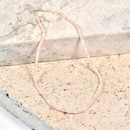 Pietre semipretioase - Narru- Colier Opal roz