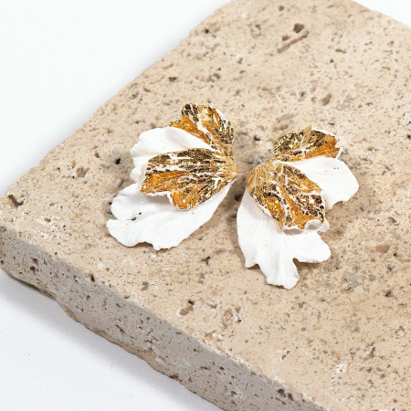 Accesorii pentru mirese - Narru - Cercei handmade din lut polimeric si rasina epoxidica
