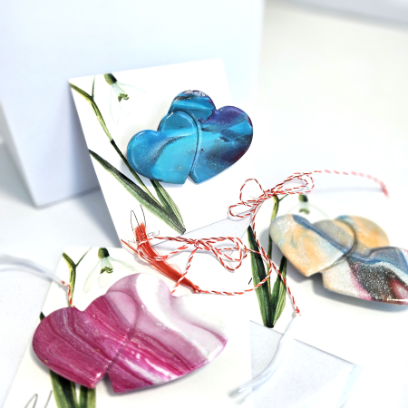 Mărțișoare - Mărțișor Două Inimi