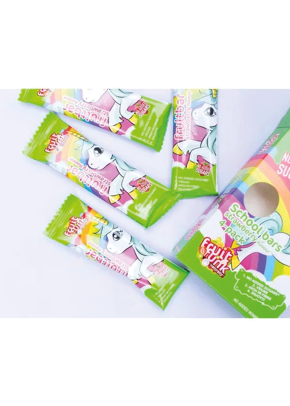 Baton din fructe cu capsuni, Unicorn, vegan, fara zahar 4x20g [2]