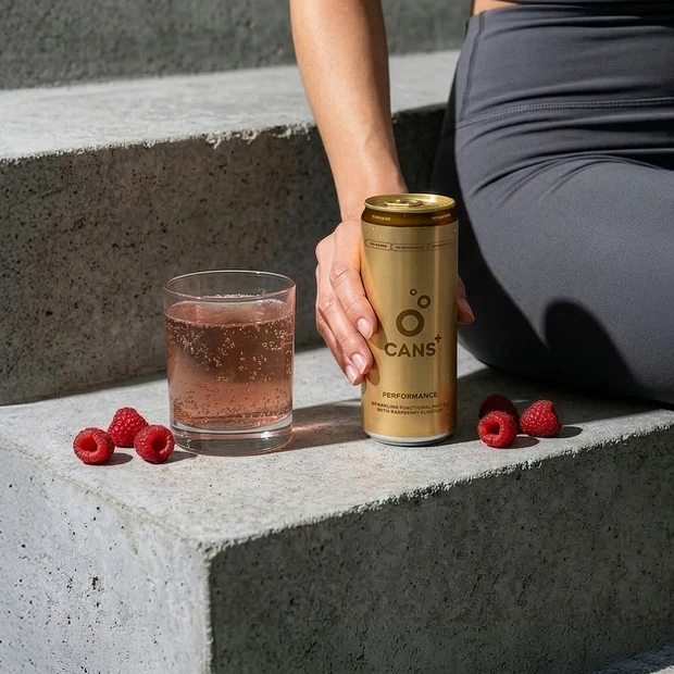 CANS+ Performance. BAUTURA CARBOGAZOASA FUNCTIONALA CU AROMA DE ZMEURA. Fara zahar, fara indulcitori. [2]