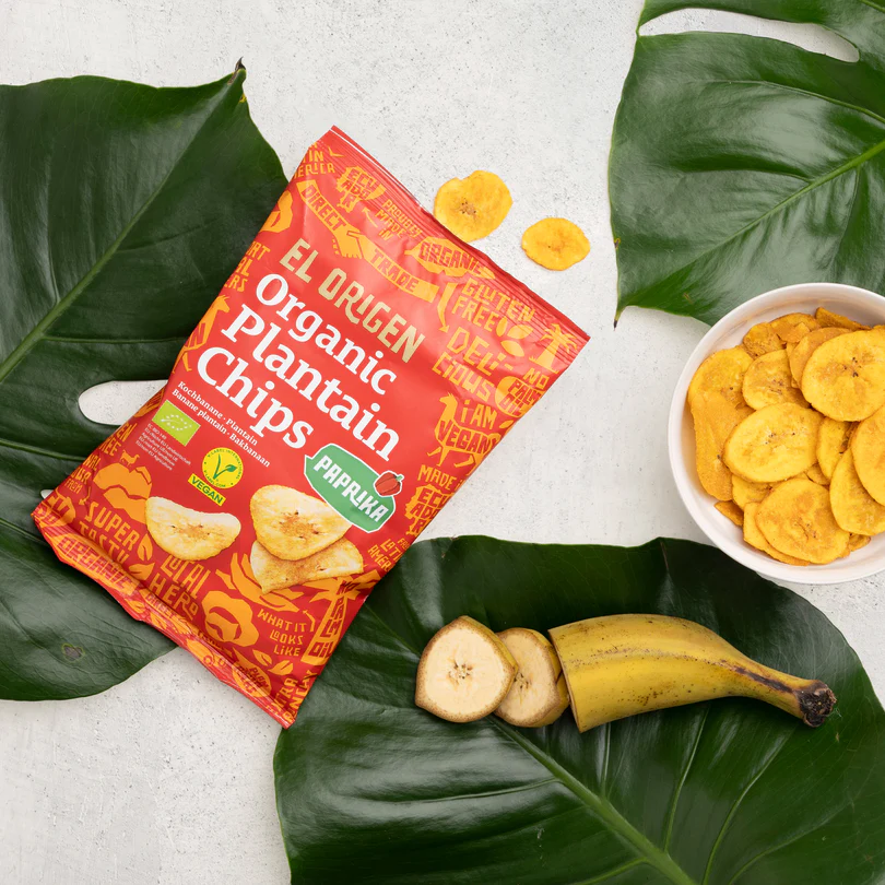 Chipsuri din banane plantain cu paprika, 80 g,  ECO, fara gluten [2]
