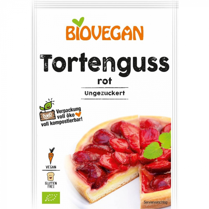 Gelatina vegana rosie FARA GLUTEN bio Biovegan, 2x7g [1]