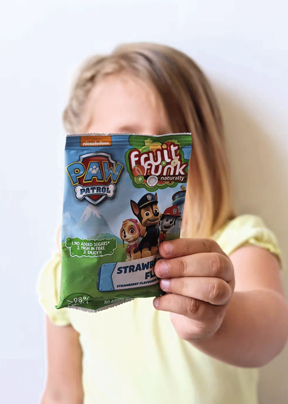 Fulgi din fructe cu capsuni - Paw Patrol, vegan, fara zahar 16g [2]