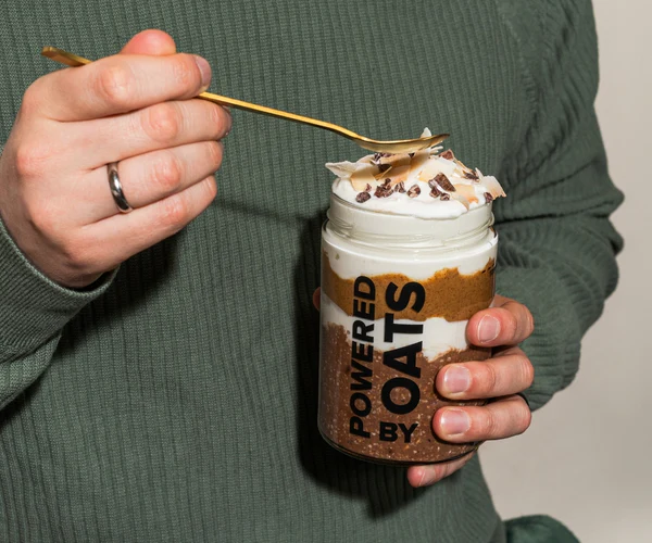 Overnight Oats Porridge cacao, 400 g, vegan, fara zahar [3]
