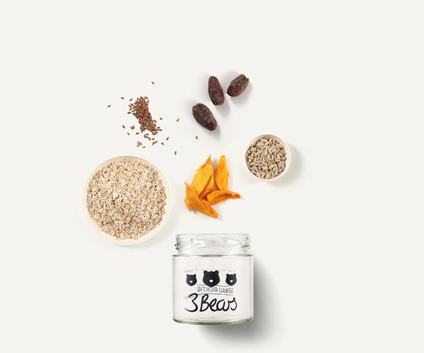Overnight oats porridge, mango, vegan, fara zahar, 400 g [3]