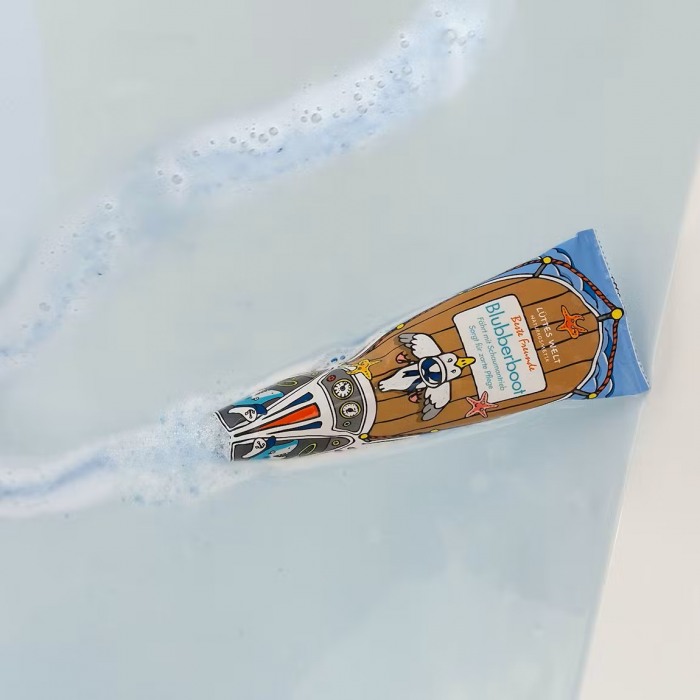 Sare coloranta de baie pentru copii, Barcuta cu bule- Beste Freunde, Luttes Welt, 80 g [2]