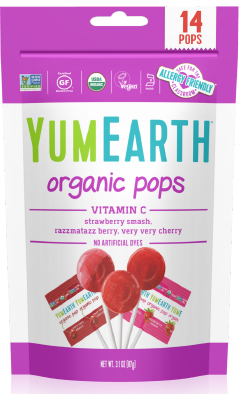 Alimente - Acadele cu vitamina C, vegan, fara gluten, BIO, Yum Earth - 14 buc
