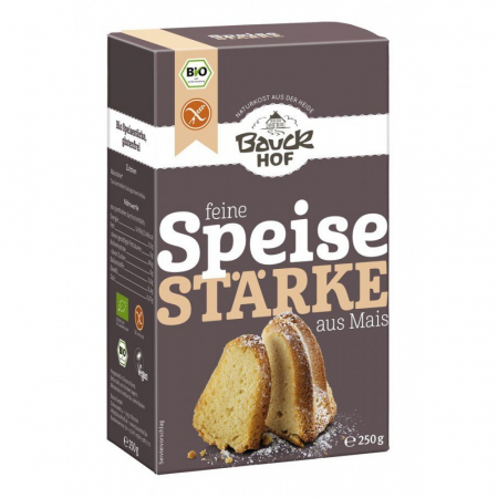 Alimente fara gluten - Amidon din porumb, fara gluten, bio, Bauckhof, 250 g