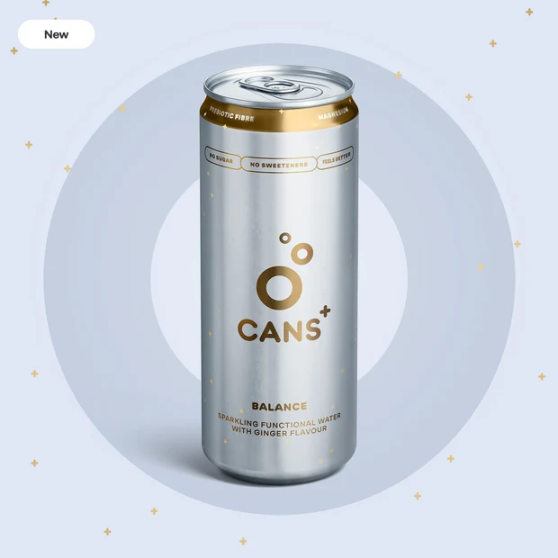 Alimente - CANS+ Balance. BAUTURA CARBOGAZOASA FUNCTIONALA CU AROMA DE GHIMBIR. Fara zahar, fara indulcitori.