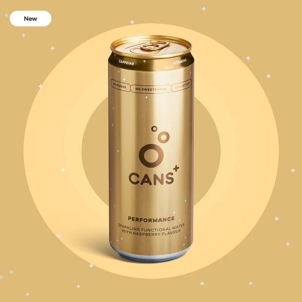 Alimente - CANS+ Performance. BAUTURA CARBOGAZOASA FUNCTIONALA CU AROMA DE ZMEURA. Fara zahar, fara indulcitori.